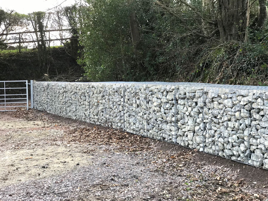 Gabion Baskets filled with Kentish ragstone