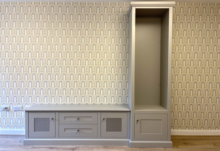 Mesh grille cabinet and wardrobe grilles