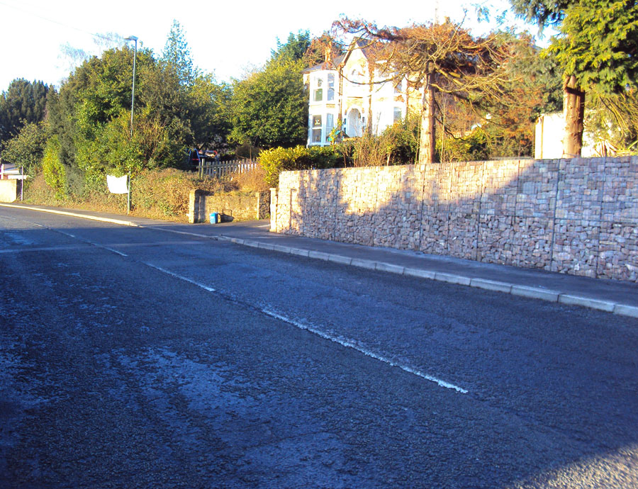 gabion retained roadside