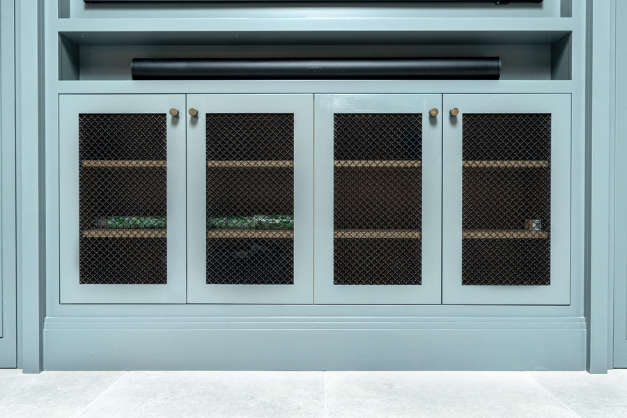 crimped mesh tv unit grille