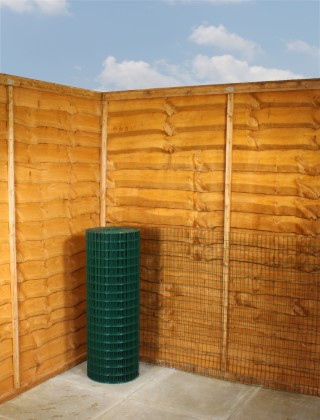 green pvc weldmesh 2 x 1 16G 3ft x 30m