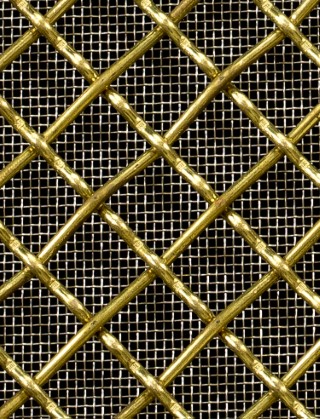 Crimped mesh 2 X 1 12.5 X 12.5 BRASS2.5 DIAMONDSTAINLESS STEELmesh cut to size