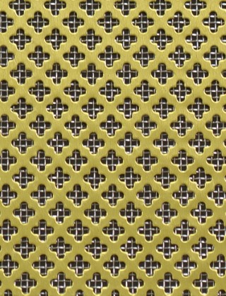 Fancy club brass 2 X 1m with stainless backing mesh cut to size