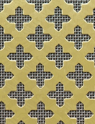 Small Cross brass 2 X 1m with stainless backing mesh