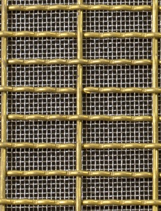 Crimped mesh 1X.665 25 X 8 BRASS2 SQUARESTAINLESS STEELmesh