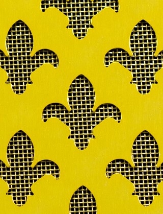 Fleur De Lys Gold anodised 2 X 1m with brass backing mesh