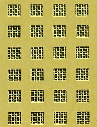 Chartham brass 1X.665m with brass backing mesh cut to size