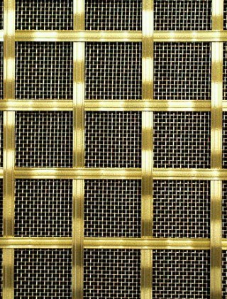 Hand Made Decorative 25mm ap4.7mm reededsquarebrassyesbacking
