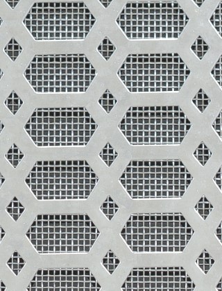 Slot & Diamond stainless 2 X 1m with stainless backing mesh cut to size
