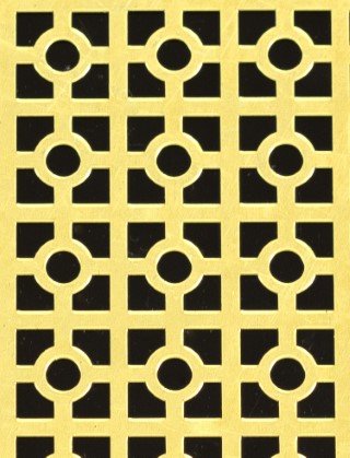 Moroccan brass 2 X 1m with no backing mesh