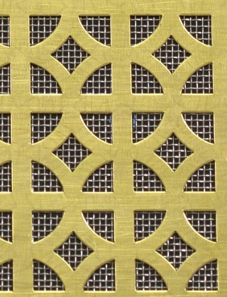Ockley brass 1X1m with stainless backing mesh