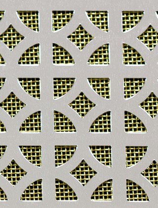 Ockley Silver anodised 2 X 1m with brass backing mesh