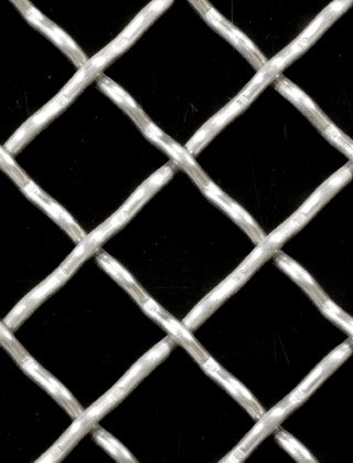 Crimped mesh 1X.665 18 X 18 SS3163 DIAMONDNOmesh cut to size