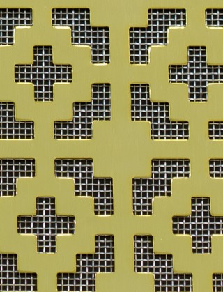 Iden Gold anodised 2 X 1m with stainless backing mesh
