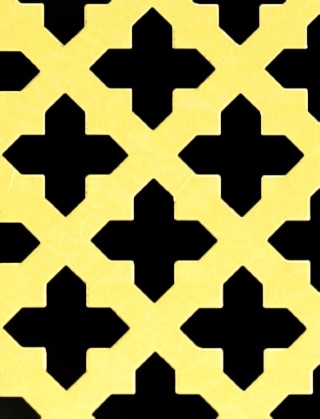 Fancy Cross brass 1X1m with no backing mesh