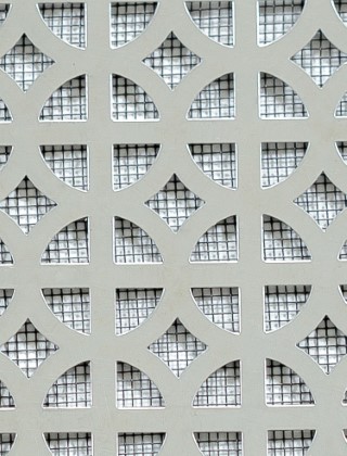 Ockley stainless 2 X 1m with black backing mesh
