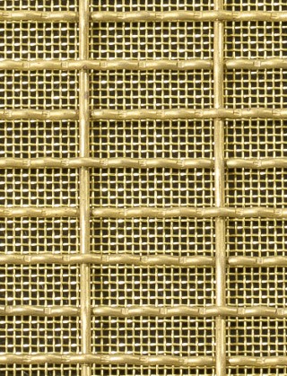 Crimped mesh 1X.665 25 X 8 SS3042 SQUAREBRASSmesh