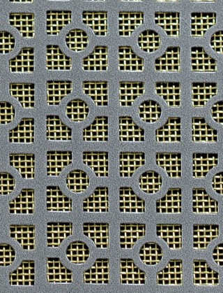 Moroccan pewter 2 X 1m with brass backing mesh cut to size