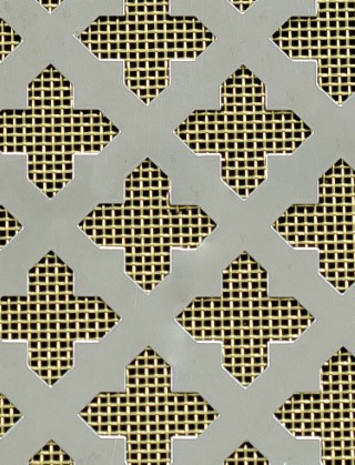 Fancy Cross stainless 2 X 1m with brass backing mesh