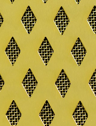 Small Diamond Gold anodised 1X1m with brass backing mesh cut to size