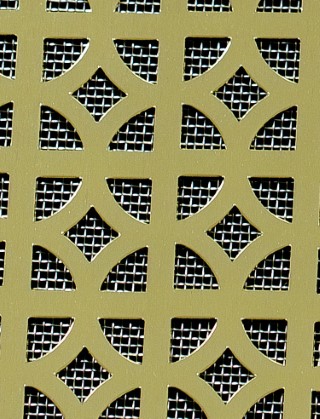 Ockley Gold anodised 2 X 1m with stainless backing mesh