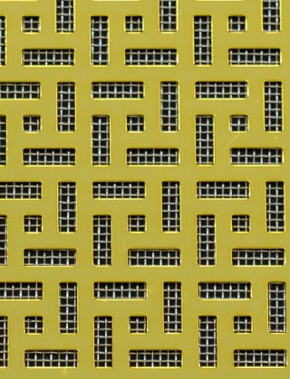 Maidstone Gold anodised 1X1m with stainless backing mesh