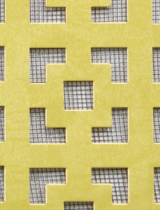 Dymchurch brass 1X1m with black backing mesh