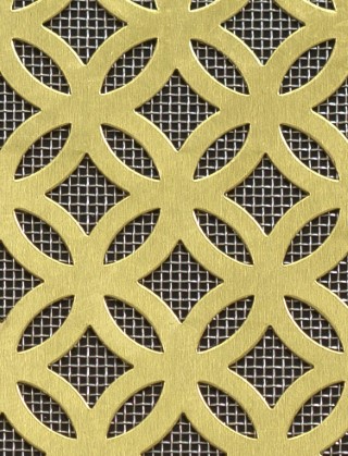 Inner Circle brass 1X.665m with stainless backing mesh
