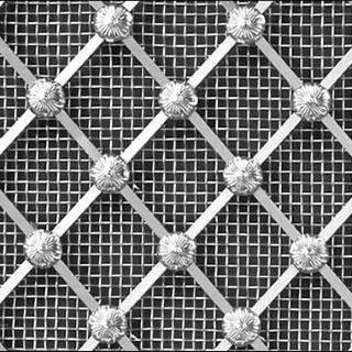 Regency Diamond Nickel regency diamon 25mm large mesh allfloral