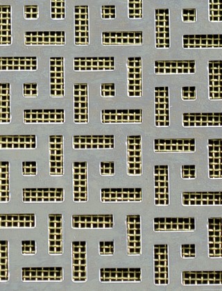 Maidstone stainless 1X1m with brass backing mesh cut to size