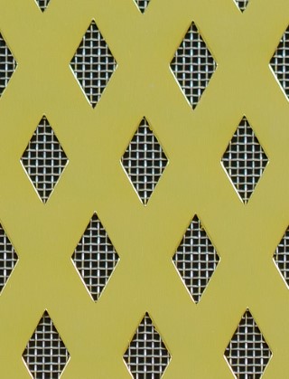 Small Diamond Gold anodised 2 X 1m with stainless backing mesh