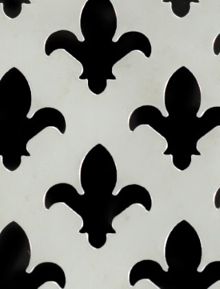 Fleur De Lys stainless 2 X 1m with no backing mesh