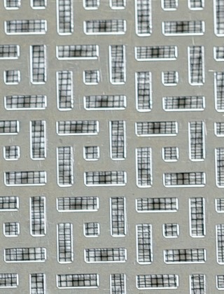 Maidstone stainless 1X.665m with black backing mesh