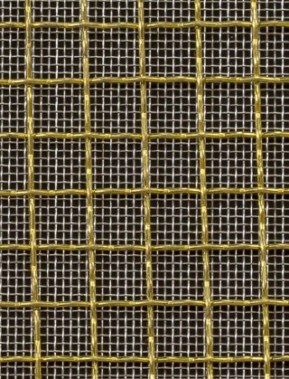 Crimped mesh 1X1 10X10 BRASS1.2 SQUARESTAINLESS STEELmesh