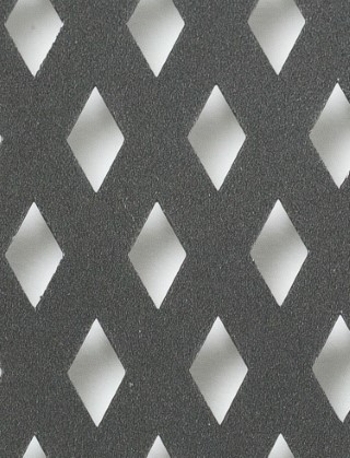 Small Diamond pewter 1X1m with no backing mesh