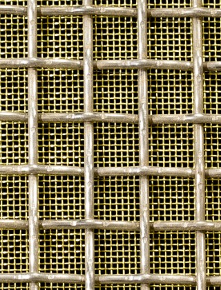 Crimped mesh 2 X 1 12.5 X 12.5 SS3162.5 SQUAREBRASSmesh