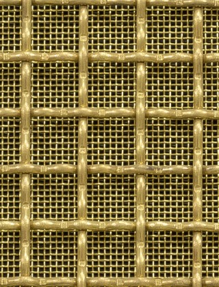 Crimped mesh 1X1 12.5 X 12.5 BRASS2.5 SQUAREBRASSmesh cut to size