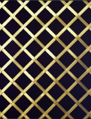Hand Made Decorative 13mm ap3mm reededdiamondbrassnobacking