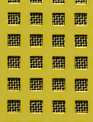 Chartham Gold anodised 2 X 1m with brass backing mesh cut to size