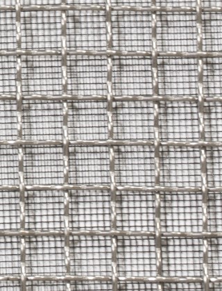 Crimped mesh 2 X 1 10X10 SS3161.5 SQUAREBLACKmesh