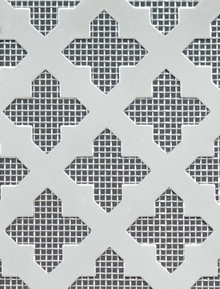 Fancy Cross stainless 1X1m with stainless backing mesh
