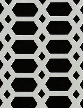 Slot & Diamond Silver anodised 2 X 1m with no backing mesh cut to size