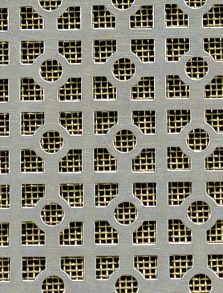 Moroccan stainless 2 X 1m with brass backing mesh