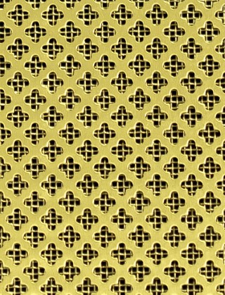 Fancy club brass 2 X 1m with brass backing mesh cut to size
