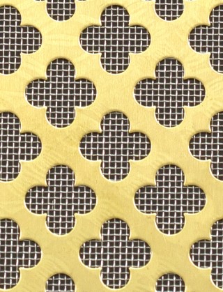 Large Club brass 2 X 1m with stainless backing mesh cut to size