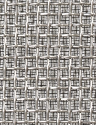 Crimped mesh 2 X 1 5 X 5 SS3161.6 SQUAREBLACKmesh cut to size
