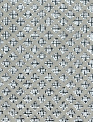 Fancy club stainless 2 X 1m with black backing mesh