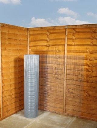 galvanised weld mesh 1/2 x 1/2 19G 4ft x 30m