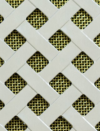 Rye Silver anodised 1X.665m with brass backing mesh