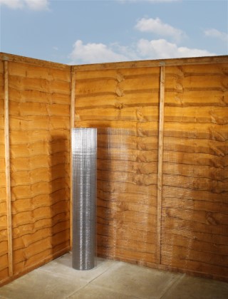 stainless steel 304 weld mesh 1/2 x 1/2 19G 4ft x 6m
